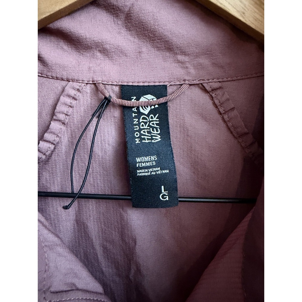 Mountain Hardwear Kor Preshell Pullover Large Dusty Purple Mauve Windbreaker - Picture 5 of 7